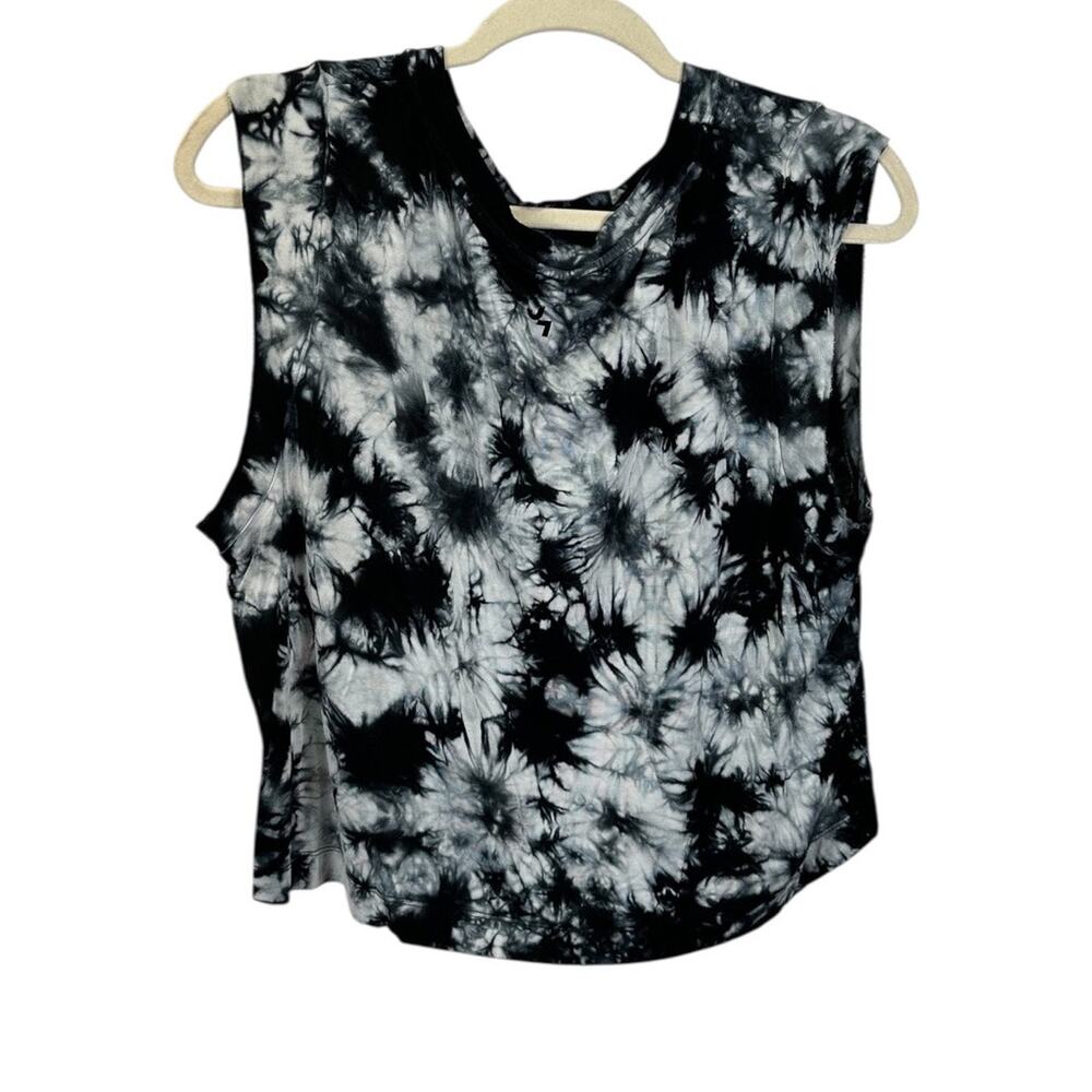 JoyLab Black & White Tie-Dye Shirt Size XS